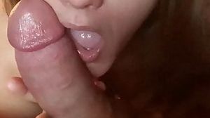 Slutty wife loves sucking the cum out of cock! FitNaughtyCouple
