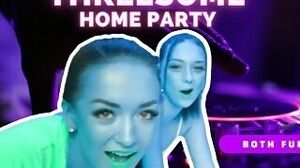 Home party ends in threesome sex