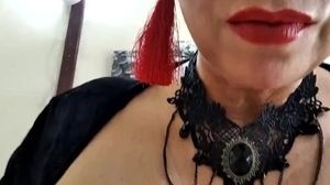 'Magic boobs big nipples of my mature slutwife! And of course this whore will suck my dick!'