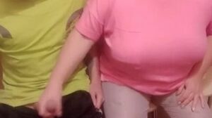 a woman jerks off my cock in the waiting room