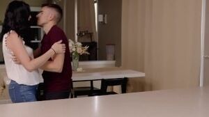 Kitchen Counter FUCK w/tight MILF - Real Amateur Couple, Real Orgasms