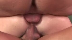 'Horny Red Head Fucks 2 Cocks In This Nasty Anal Threesome'