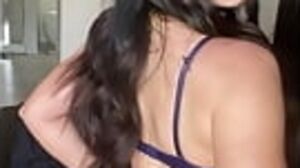 Horny American Brunette Fingers Tight Pussy