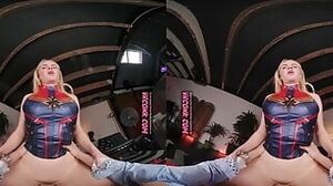 VR Conk captain marvel cosplay parody blonde MiLF VR Porn