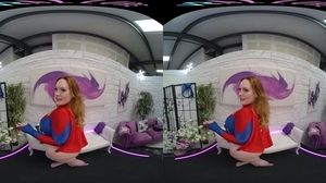 POV VR Hardcore Masquerade Now with purple haired busty mature bitch