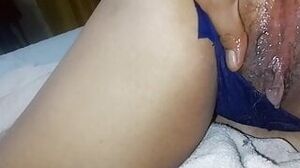 Horny granny lets me fill her pussy with cum