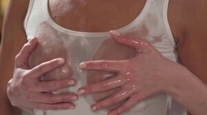 'Massage Rooms Beautiful brunette cougars intimate girl on girl fingering orgasms sensual erotic massage'