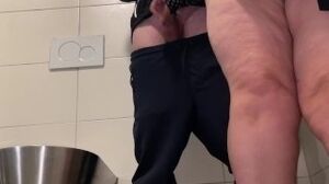 Mother in law lift up your skirt i will cum on your fat thighs in a public restroom