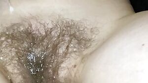 "POV washing my perfect hairy mature pussy after purposely pissing my pants but obviously got distracted having a wank"